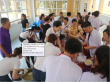 Công đoàn cơ sở Trường mần non Hộ Độ tổ chức chương trình “bữa ăn dinh dưỡng cho bệnh nhân nghèo”.
